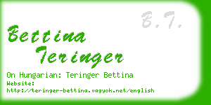 bettina teringer business card